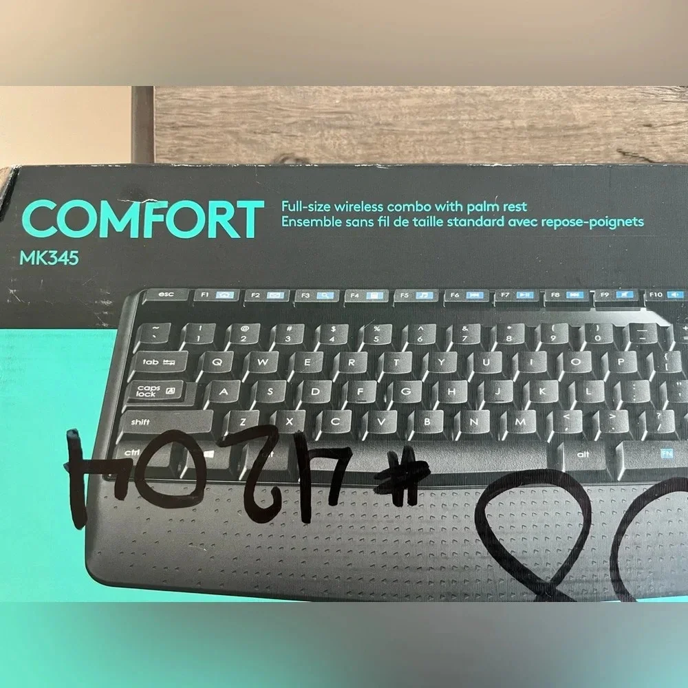 Logitech MK345 Black Keyboard and Mouse Combo COMFORT